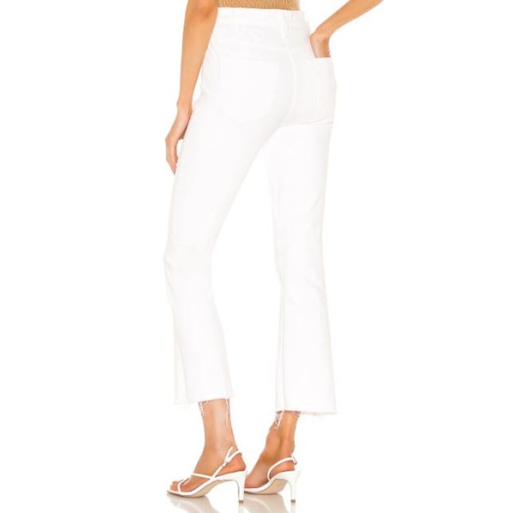 NEW MOTHER The Hustler Ankle Fray Jeans Fairest Of Them All Flared Leg Size 33 - Picture 9 of 14